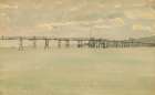 Grey and Silver Pier, Southend 1882 Art Print