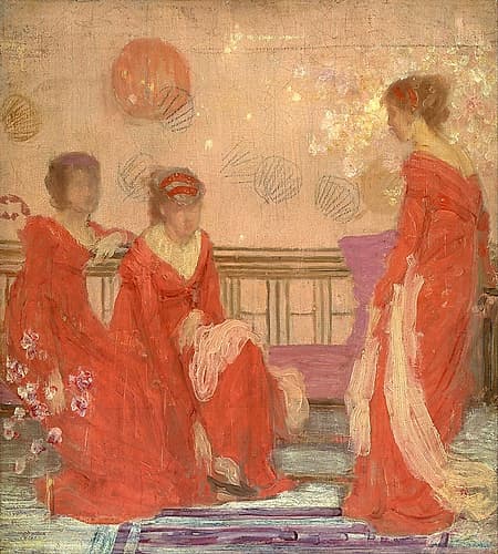 Harmony In Flesh Colour And Red ca 1869 Art Print