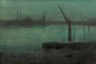Nocturne, Blue and Silver, Battersea Reach 1870 Art Print
