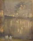 Nocturne, Grey and Gold Canal, Holland 1882 Art Print