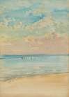 Southend Sunset 1882 Art Print