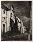 Street in Saverne 1858 Art Print