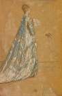 The Blue Dress 1871 Art Print