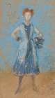The Blue Girl 1873 Art Print