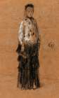 The Ermine Coat 1870 Art Print