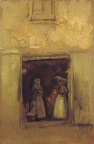 The Gossips 1901 Art Print