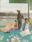 Variations in Flesh Colour and Green, The Balcony ca 1864 Art Print