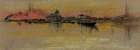 Venice, Sunrise on the Rialto 1880 Art Print