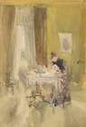 Violet and Amber, Tea 1882 Art Print