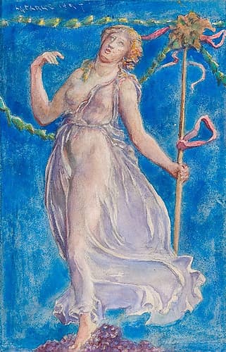 A Bacchante 1897 Art Print by John La Farge