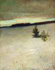 Snow Field, Morning, Roxbury 1864 Art Print