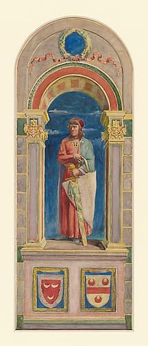 The Good Knight ca 1899 Renaissance Print