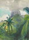 The Peak of Maua Roa. Noon. Island of Moorea. Society Islands. Uponohu 1891 Art Print