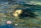 The Strange Thing Little Kiosai Saw in the River 1897 Art Print