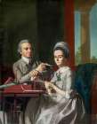 Portrait Of Mr And Mrs Thomas Mifflin, Sarah Morris Art Print