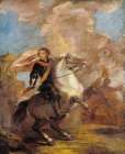An Officer on Horseback Art Print