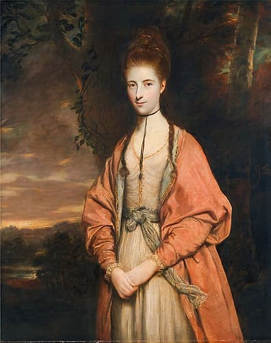 Anne Seymour Damer 1773 Art Print by Joshua Reynolds