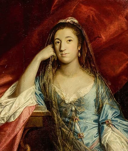 Portrait of Lady Fortescue, Anne Campbell ca 1759 Art Print by Richard Reynolds