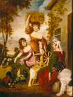 The Cottagers 1788 Art Print
