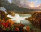 Distant View of Niagara Falls 1830 Art Print