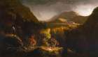 Landscape with Figures. A Scene from The Last of the Mohicans 1826 Art Print
