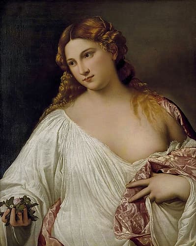 Flora 1517 Art Print by Titian