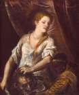 Judith and Her Maidservant with the Head of Holofernes ca 1570 Art Print