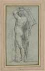 Nude Man Carrying a Rudder on His Shoulder ca 1555 Art Print