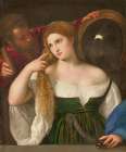 Portrait of a Woman at her Toilette 1514 Art Print