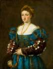 Portrait of a Lady, La Bella ca 1536 Art Print