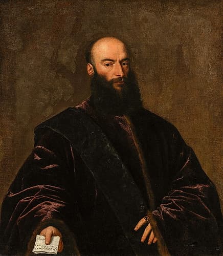 Portrait of Giacomo di Andrea Dolfin ca 1531 Renaissance Print
