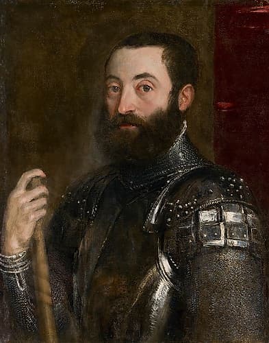 Portrait of Guidobaldo II della Rovere, Duke of Urbino 1545 Art Print by Titian