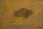 Buffalo in a Sandstorm 19th century Art Print