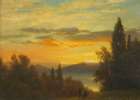 On the Hudson River Near Irvington 1866 Art Print