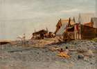 Salmon Fishery Village Art Print