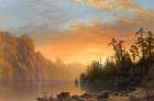 Sunset in California ca 1861 Art Print