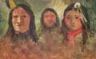 Three Indians 1888 Art Print