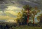 View on the Hudson 1870 Art Print