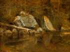 White Mountains, Echo Lake 1869 Art Print