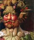 Vertumnus, the god of the seasons detail 1591 Art Print