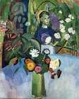 Amongst the Flowers 1907 Art Print