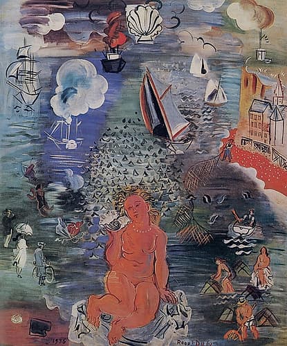 Amphitrite 1936 Art Print by Raoul Dufy
