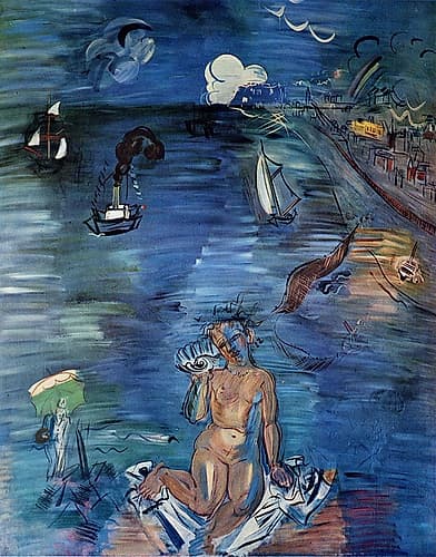 Amphitrite 1943 Art Print by Raoul Dufy