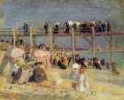 Beach at Sainte-Adresse 1904 Coastal Print