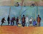 Fishermen with Lines 1908 Art Print