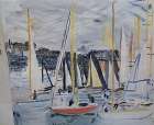 Harbour at Deaville 1935 Art Print