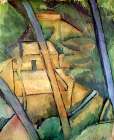 House Amongst the Trees 1908 Art Print