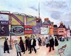 Posters at Trouville 1906 Art Print