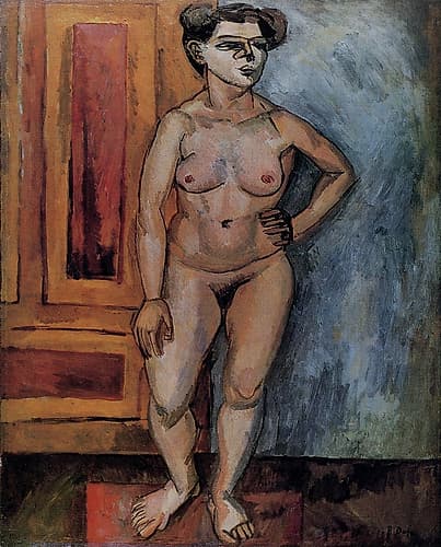 Standing Nude 1909 Art Print