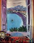The Window at Nice 1927 Art Print